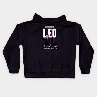 Leo Queen Gangsta Kids Hoodie